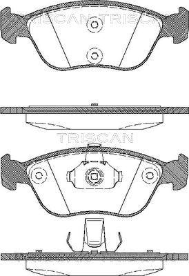 Triscan 8110 27009 - Kit de plaquettes de frein, frein à disque cwaw.fr