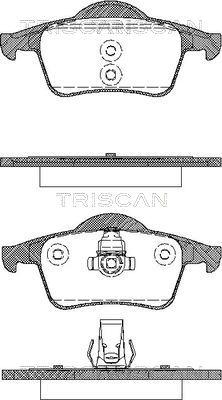 Triscan 8110 27004 - Kit de plaquettes de frein, frein à disque cwaw.fr