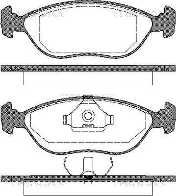 Triscan 8110 27001 - Kit de plaquettes de frein, frein à disque cwaw.fr