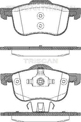 Triscan 8110 27003 - Kit de plaquettes de frein, frein à disque cwaw.fr