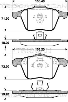 BENDIX 573142 - Kit de plaquettes de frein, frein à disque cwaw.fr