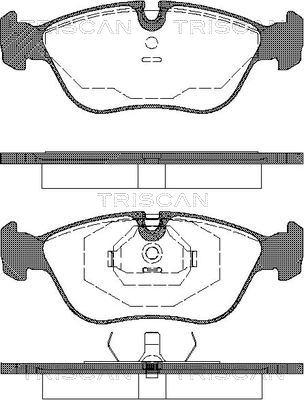 Triscan 8110 27175 - Kit de plaquettes de frein, frein à disque cwaw.fr