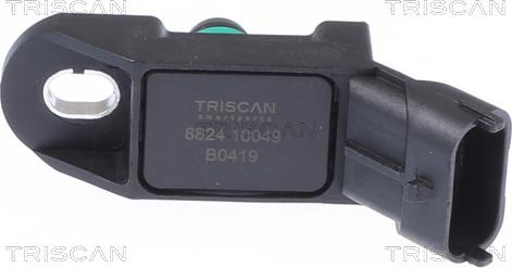 Triscan 8824 10049 - Capteur, pression du tuyau d'admission cwaw.fr