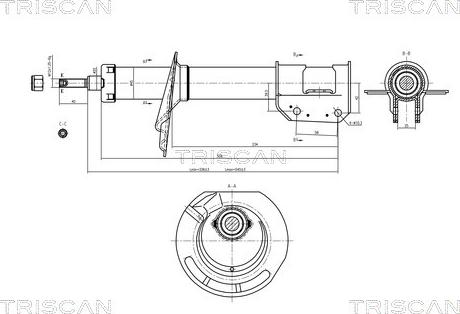 Triscan 8705 15101 - Amortisseur cwaw.fr