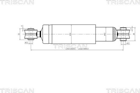 Triscan 8705 15201 - Amortisseur cwaw.fr