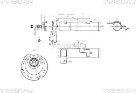 Triscan 8705 16105 - Amortisseur cwaw.fr