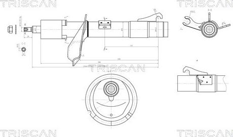 Triscan 8705 16101 - Amortisseur cwaw.fr