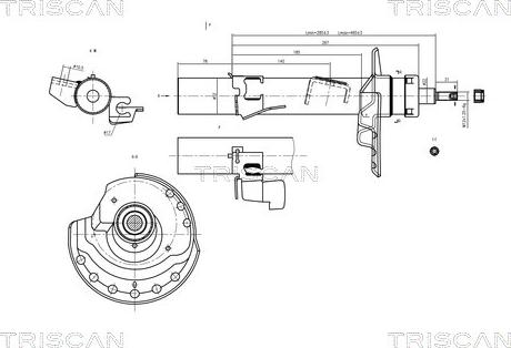 Triscan 8705 16103 - Amortisseur cwaw.fr