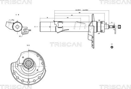 Triscan 8705 16107 - Amortisseur cwaw.fr