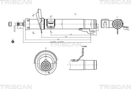 Triscan 8705 16110 - Amortisseur cwaw.fr