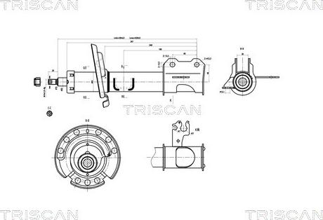 Triscan 8705 10103 - Amortisseur cwaw.fr