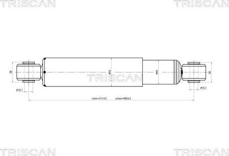 Triscan 8705 10205 - Amortisseur cwaw.fr