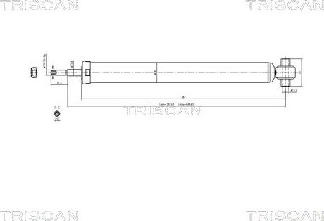 Triscan 8705 10201 - Amortisseur cwaw.fr