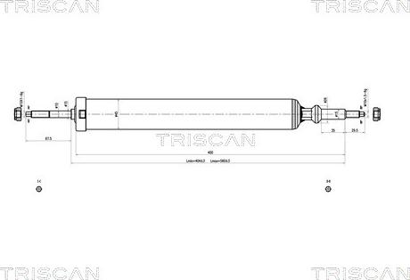 Triscan 8705 11201 - Amortisseur cwaw.fr