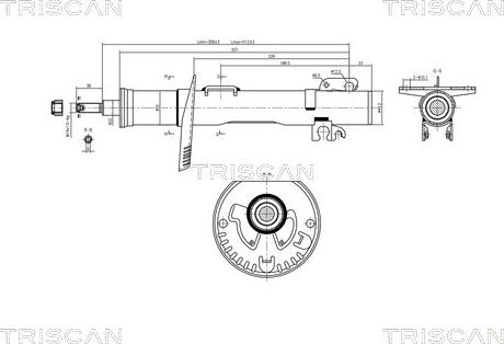 Triscan 8705 29105 - Amortisseur cwaw.fr