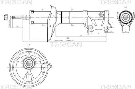 Triscan 8705 29110 - Amortisseur cwaw.fr