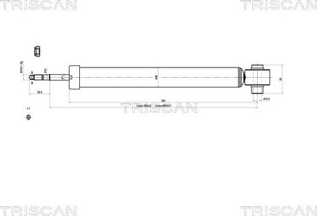 Triscan 8705 29205 - Amortisseur cwaw.fr