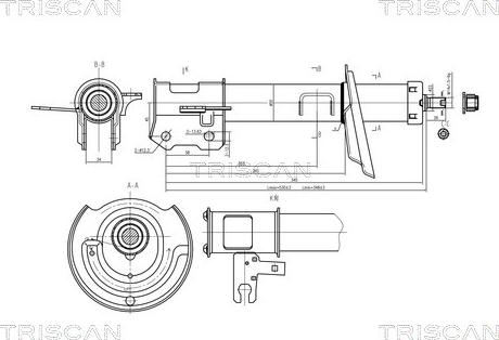 Triscan 8705 24105 - Amortisseur cwaw.fr