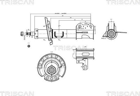 Triscan 8705 24102 - Amortisseur cwaw.fr