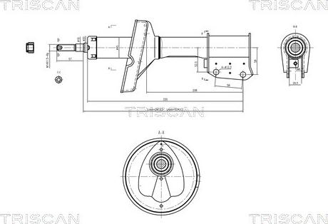 Triscan 8705 25101 - Amortisseur cwaw.fr