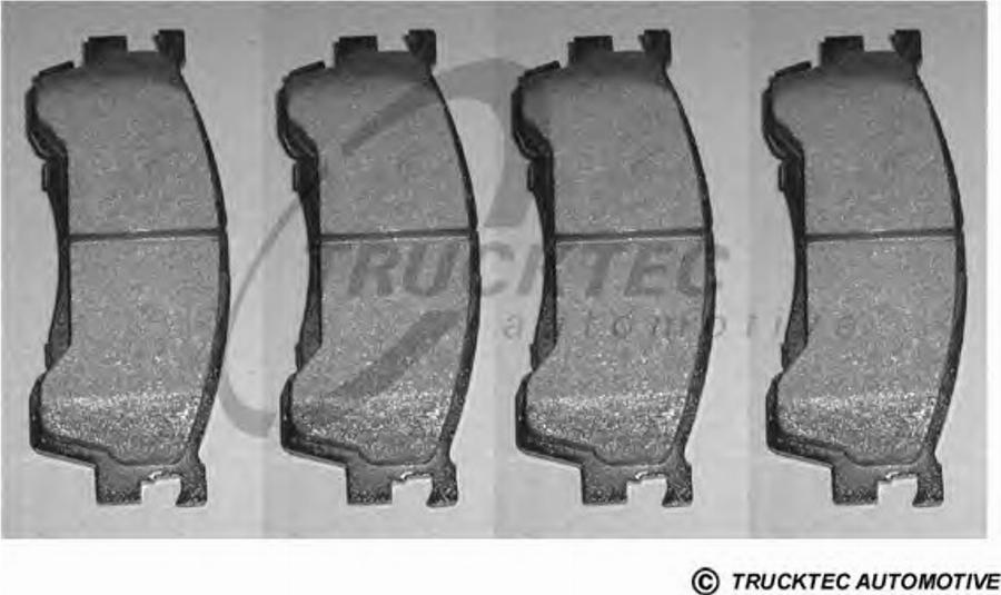 Trucktec Automotive 4135005 - Kit de plaquettes de frein, frein à disque cwaw.fr