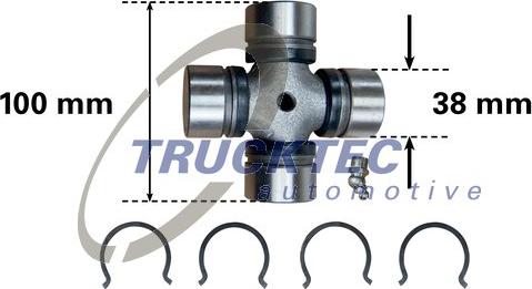 Trucktec Automotive 01.34.010 - Joint, arbre longitudinal cwaw.fr