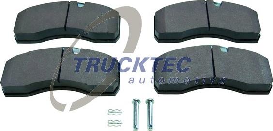 Trucktec Automotive 01.35.076 - Kit de plaquettes de frein, frein à disque cwaw.fr