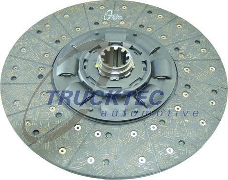 Trucktec Automotive 01.23.123 - Disque d'embrayage cwaw.fr