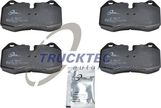 Trucktec Automotive 08.34.099 - Kit de plaquettes de frein, frein à disque cwaw.fr