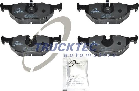 Trucktec Automotive 08.34.106 - Kit de plaquettes de frein, frein à disque cwaw.fr