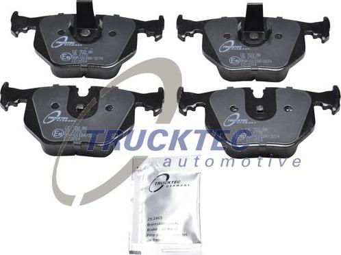 Trucktec Automotive 08.34.102 - Kit de plaquettes de frein, frein à disque cwaw.fr