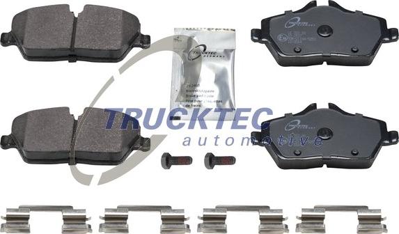 Trucktec Automotive 08.34.120 - Kit de plaquettes de frein, frein à disque cwaw.fr