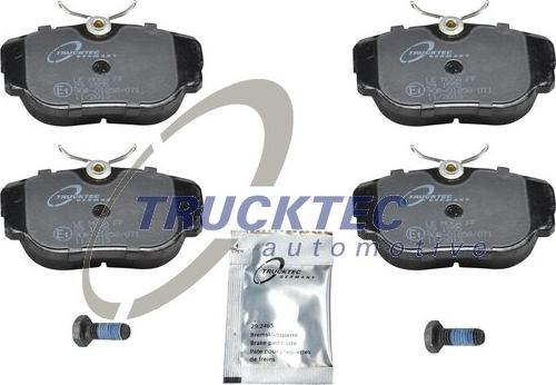 Trucktec Automotive 08.35.008 - Kit de plaquettes de frein, frein à disque cwaw.fr