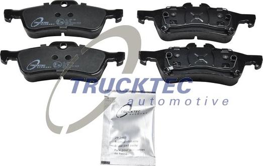 Trucktec Automotive 08.35.127 - Kit de plaquettes de frein, frein à disque cwaw.fr