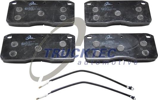 Trucktec Automotive 03.35.091 - Kit de plaquettes de frein, frein à disque cwaw.fr