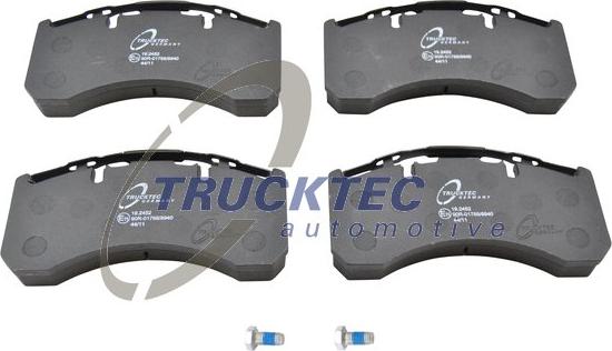 Trucktec Automotive 03.35.041 - Kit de plaquettes de frein, frein à disque cwaw.fr