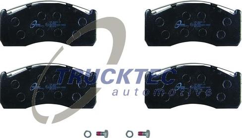 Trucktec Automotive 03.35.039 - Kit de plaquettes de frein, frein à disque cwaw.fr