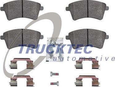 Trucktec Automotive 02.35.445 - Kit de plaquettes de frein, frein à disque cwaw.fr