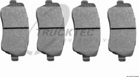 Trucktec Automotive 02.35.446 - Kit de plaquettes de frein, frein à disque cwaw.fr