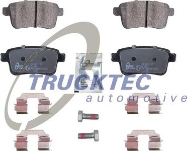 Trucktec Automotive 02.35.448 - Kit de plaquettes de frein, frein à disque cwaw.fr