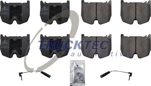 Trucktec Automotive 02.35.457 - Kit de plaquettes de frein, frein à disque cwaw.fr