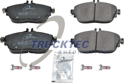 Trucktec Automotive 02.35.432 - Kit de plaquettes de frein, frein à disque cwaw.fr