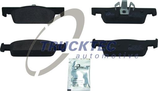 Trucktec Automotive 02.35.552 - Kit de plaquettes de frein, frein à disque cwaw.fr