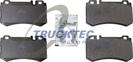 Trucktec Automotive 02.35.561 - Kit de plaquettes de frein, frein à disque cwaw.fr