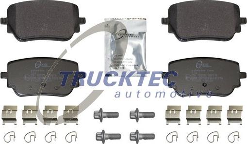 Trucktec Automotive 02.35.625 - Kit de plaquettes de frein, frein à disque cwaw.fr