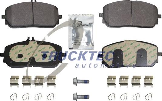 Trucktec Automotive 02.35.628 - Kit de plaquettes de frein, frein à disque cwaw.fr