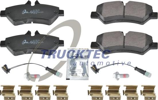 Trucktec Automotive 02.35.195 - Kit de plaquettes de frein, frein à disque cwaw.fr