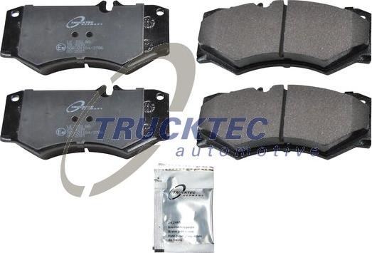 Trucktec Automotive 02.35.144 - Kit de plaquettes de frein, frein à disque cwaw.fr