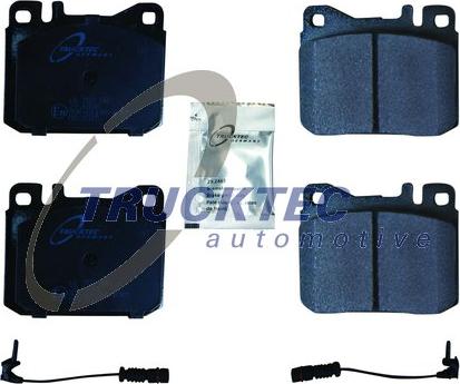 Trucktec Automotive 02.35.153 - Kit de plaquettes de frein, frein à disque cwaw.fr