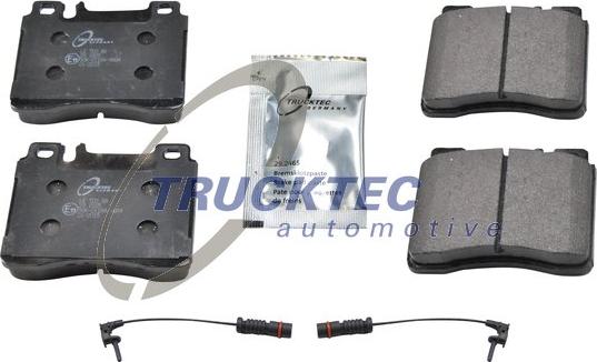 Trucktec Automotive 02.35.152 - Kit de plaquettes de frein, frein à disque cwaw.fr